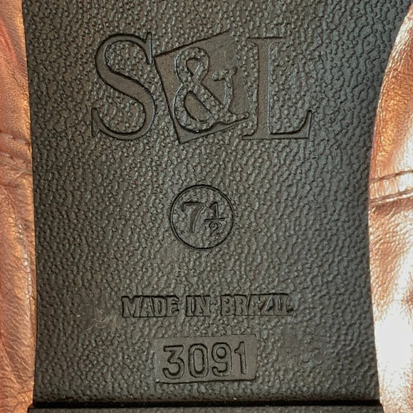 Sam & Libby Ballet Ballerina Flats Womens 7.5 Pink Metallic Bow Shoes - Picture 7 of 8